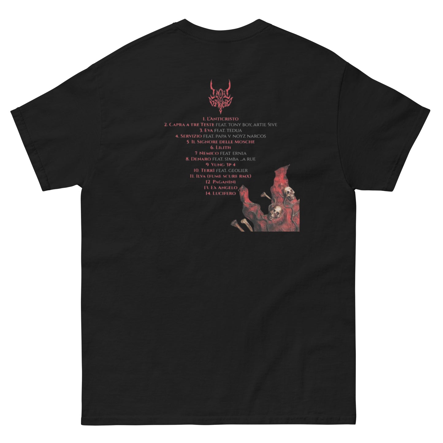 Kid Yugi I Nomi Del Diavolo Album e Tracklist T-Shirt