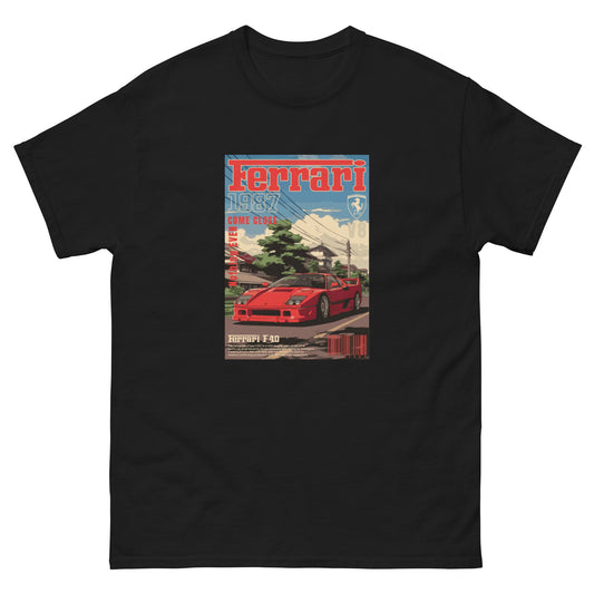 Ferrari Tribute Old School Vintage T-Shirt