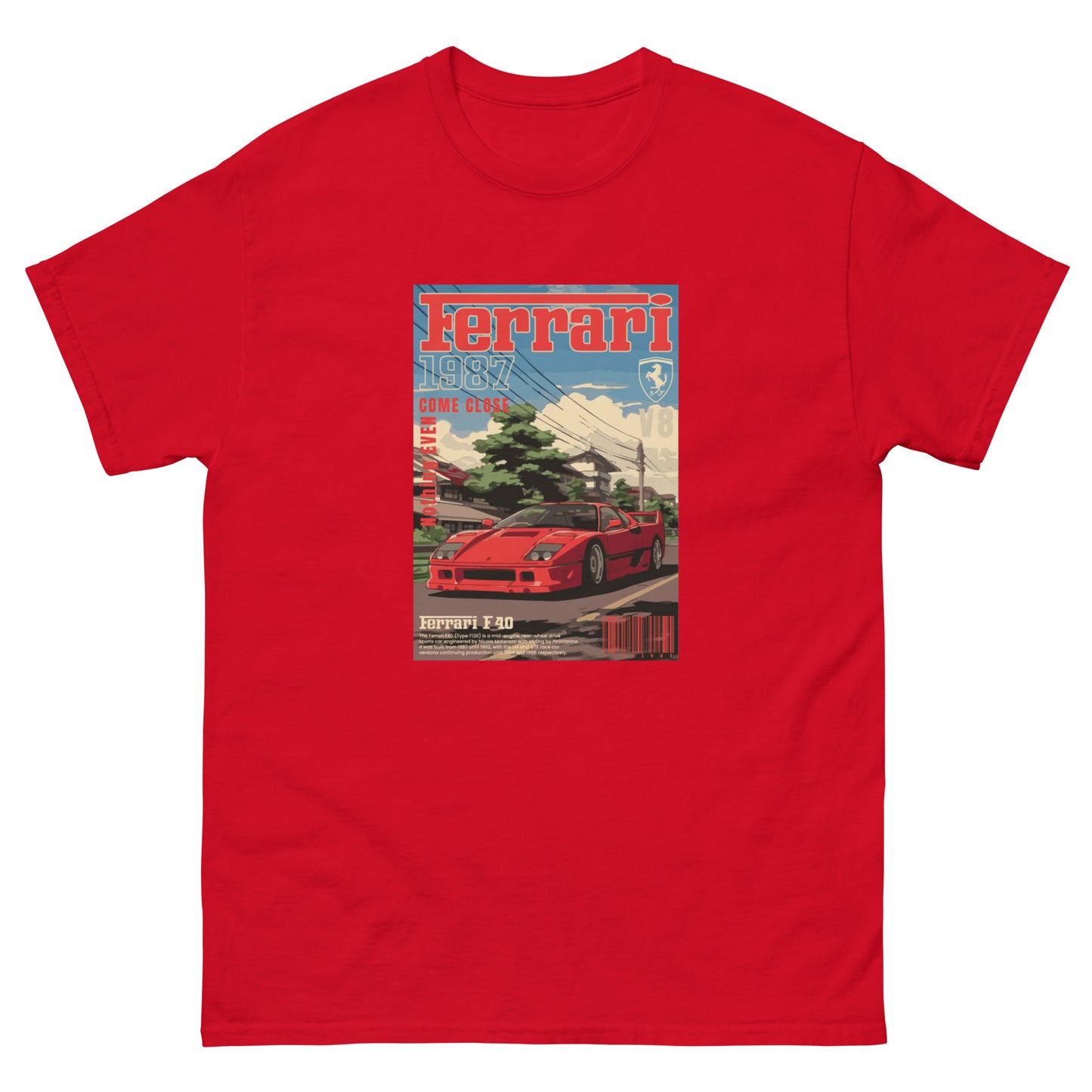 Ferrari Tribute Old School Vintage T-Shirt