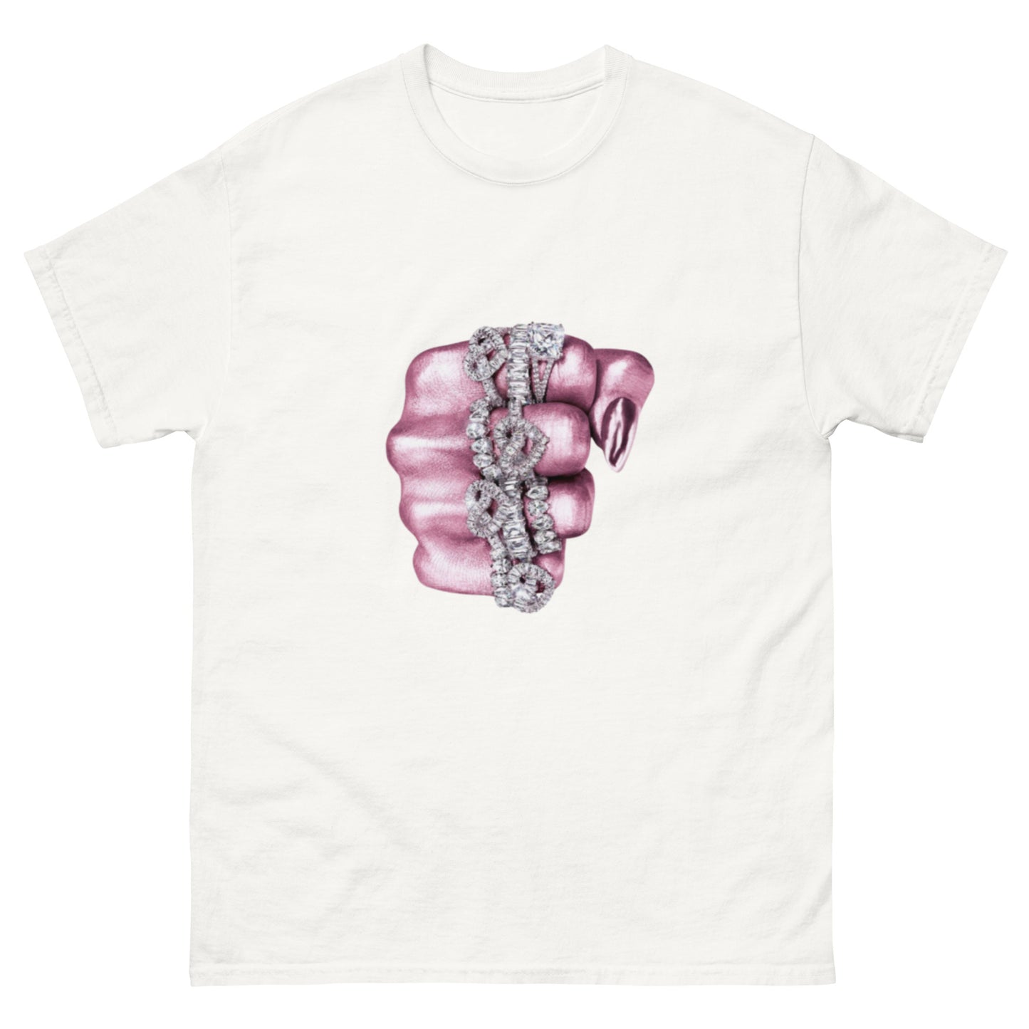 Vintage T-Shirt Punching Demon Hand Design